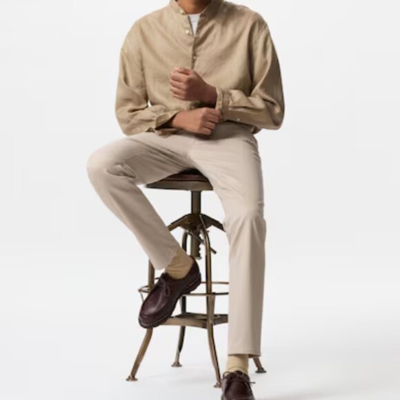 UNIQLO'S Men's Ultra Stretch Skinny-Fit Color Jeans, Beige L (33-36) - Picture 1 of 12
